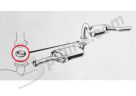 Guarnizione biconica marmitta (tra centrale e terminale) Alfa Romeo Giulia Berlina T.T., GT 1300/1600, GT V. 1750/2000 Bertone, 1750/2000 Berlina, Duetto Spider