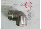 Gomito per carburatore originale Fiat 500 D/F/L/R