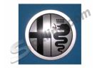 Stemma in metallo (diam. mm 48) per cerchio ruota in lega Alfa Romeo Spider ('89-'90) 