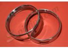 Coppia cornici faro esterne Alfa Romeo GT Junior 1300/1600 ('71→), GT V. 1750/2000 Bertone