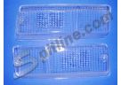 Coppia plastiche incolore per fanali anteriori Fiat X1/9 1300