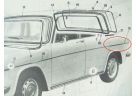 Modanatura laterale parafango posteriore Lancia Fulvia Berlina 5 marce dal '70