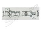 Tubo freno posteriore Fiat 1100D ('60-)
