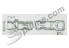 Tubo freno anteriore Fiat 1100 D (1200 dal '60)