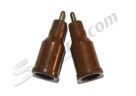 Coppia pipette attacco candele in bachelite Fiat 500 N/D/F (per cavi da 5 mm)