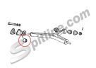 Boccola per supporto triangolo superiore sospensione posteriore Alfa Romeo Giulia, GT Junior, GT V. 1750/2000 Bertone, Duetto Spider, 1750/2000 Berlina