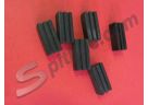 Serie tasselli in gomma guarnizioni verticali voletti Alfa Romeo GT Junior 1300/1600, GT V. 1750/2000 Bertone ('65-'76)