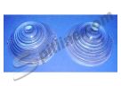 Coppia plastiche fanali anteriori Fiat  500D, 600/750, 1100, 1200/1500 Spider