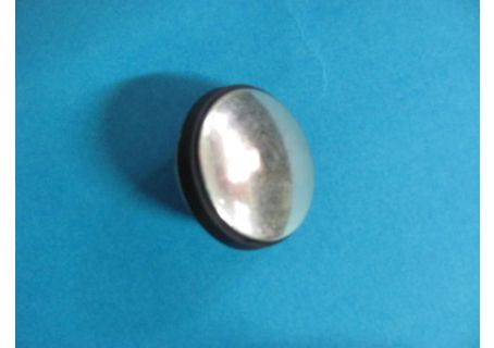 Tappo copriforo in acciaio inox diam. 30 per antenna autoradio ecc.