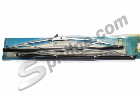 Coppia spazzole tergicristallo satinate (per braccetto ad U) Arman mm 330 per Alfa Romeo, Giulia, Duetto, GT Junior, 1750 Bn., GTV (→'68) - Citroen DS 19/20/21 - Daf 33/44/55-66 - NSU Prinz 4 - Peugeut 204/304 - Porsche 911, 912(→'67)