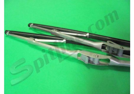 Coppia spazzole tergicristallo satinate Arman mm 330 (per braccetto ad U) Simca 1100 GL, GLS, GLS; Break LS, LS Break, LE (dal 9/'67 →)