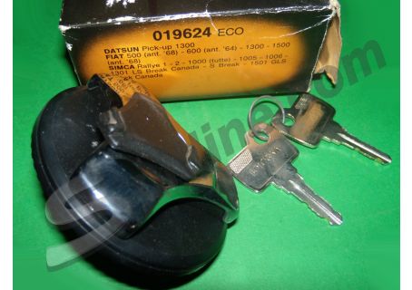 Tappo benzina con chiave Fiat 500D (→'68), 600D (→'64), Fiat 1300/1500 (→'68) - Simca Rallye 1, Simca Rally 2, 1000, 1005, 1006