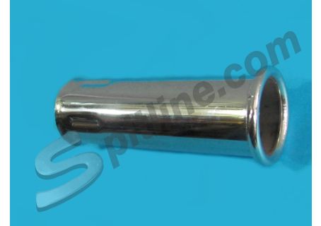 Tubo cromato diam. 38 (lungh. 135 mm) per marmitta terminale di scarico