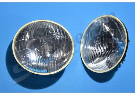 Coppia fari esterni anabbaglianti Carello Lancia Fulvia Berlina 1^ serie, 2C, GT, GTE