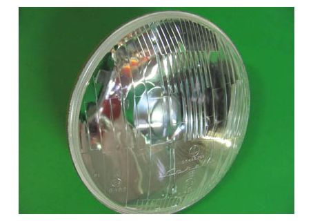 Faro dis. Carello senza luce di posizione diam. 170 Alfa Romeo Duetto - Fiat 1100/103, 1200, 1500, 1800, 2300 - Lancia Appia 3^ serie, Convertibile - Innocenti 1000 Coupè C, J4, Mini Minor/Cooper - Alfa Romeo Giulietta