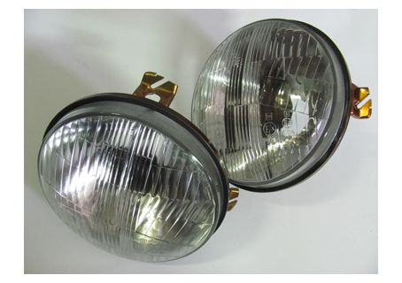 Coppia fari Carello con luce di posizione diam.170 Fiat 128 Berlina, 128 Familiare ('69-'70)