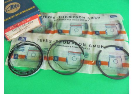 Serie fasce elastiche per pistoni ATE 08-1750-60 per 2 cilindri Fiat diam. 72,6