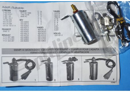 Condensatore Facet 0.0860U imp. SEV Citroen CX 2.35 Carb. ('76-'85) - Peugeot 504, 505 - Volvo 340 Talbot Matra Bagheera, Rancho - Citroen Ami 8, GS/GSA - Renault 5, 12, 16, 20