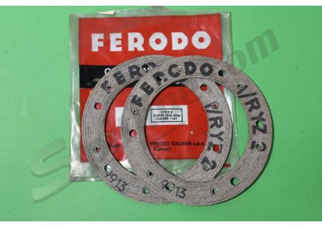Coppia guarnizioni Ferodo diam. 160 per disco frizione Fiat 850, 127