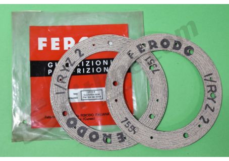 Coppia guarnizioni Ferodo diam. 180 per disco frizione Fiat 124, 128, 1100R