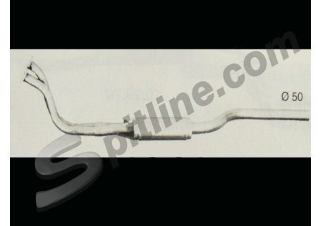 Marmitta anteriore al collettore Alfa Romeo Giulia 1300/1600 TI, Super, GT 1300 Junior, GT 1,6 Sprint ('64-'70), Duetto Spider 105/115 1.6 ('66-2/'86), Junior Zagato 1300