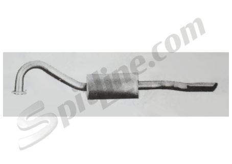 Marmitta terminale Alfa Romeo 1750/2000 Berlina ('68-'78)
