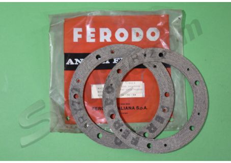 Coppia guarnizioni Ferodo diam. 155 per disco frizione Fiat 600 D/E