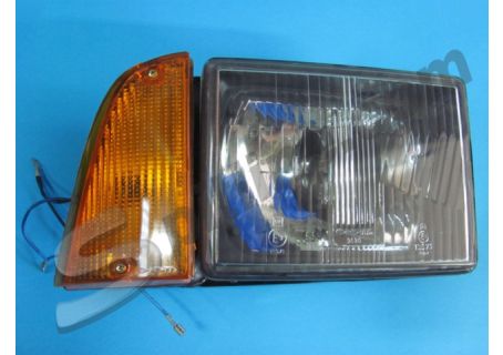 Faro asimmetrico destro Siem con luce di posizione Innocenti Mini 90, Mini 120