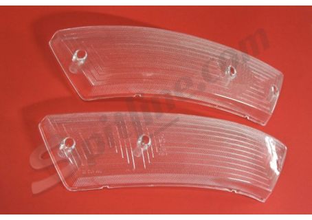 Coppia plastiche incolore fanali anteriori Alfa Romeo Duetto Spider ('70-'82)