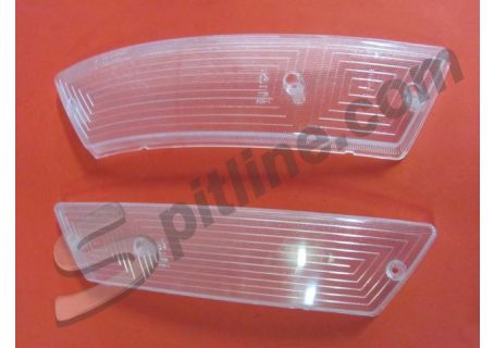 Coppia plastiche incolore fanali anteriori Alfa Romeo Duetto Spider ('70-'82)