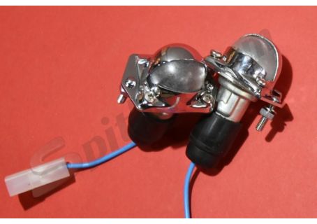 Coppia fanali luci targa Carello Alfa Romeo Giulietta Spider, Sprint, 2000 Sprint, 2600 Sprint - Lancia Fulvia Coupé 1^ serie - ecc.