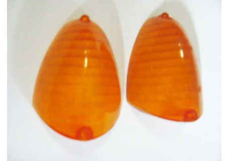 Coppia plastiche arancio Aric fanale anteriore Autobianchi Bianchina