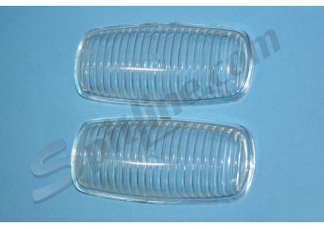 Coppia plastiche Carello fanale anteriore Lancia Appia 2^ serie