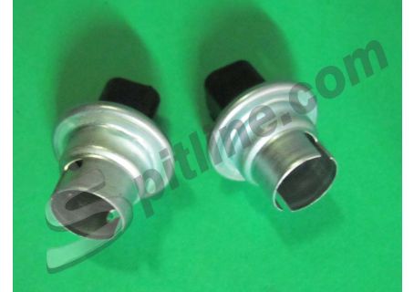 Coppia portalampade per luce targa Fiat 850 Coupè, 124 Special/Familiare/Coupè, 1100R, 1500C - Autobianchi Primula