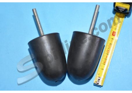 Coppia tasselli paracolpo fine corsa sospensione anteriore Lancia Fulvia 1^ serie, Flavia