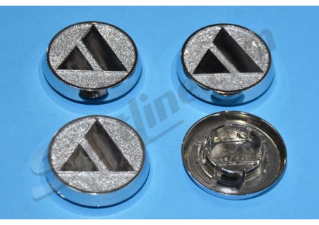Serie 4 borchiette coprimozzo cromate Autobianchi A112