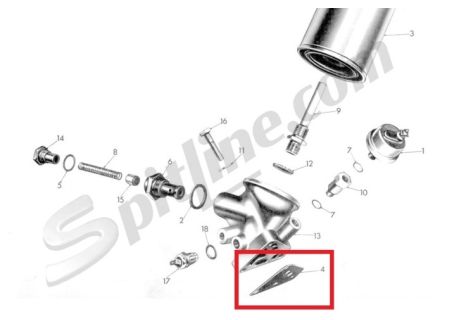 Guarnizione supporto filtro olio Lancia Fulvia