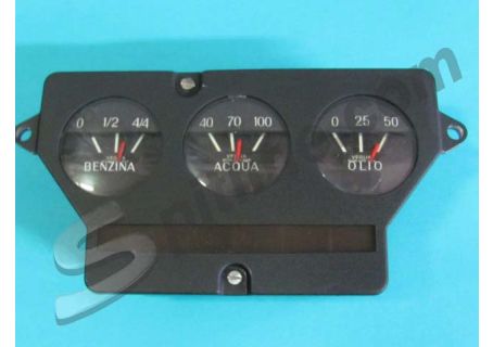 Strumentazione usata livello benzina, termometro acqua,  manometro olio (0-25-50) Veglia Borletti Lancia Fulvia Coupè 1^ serie