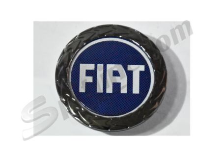 Borchietta coprimozzo per cerchio ruota logo Fiat (diam. esterno 50)