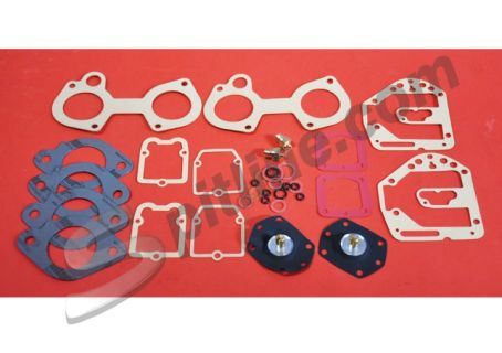 Kit guarnizioni per revisione coppia di carburatori Solex 40 ADDHE Alfa Romeo Giulietta 1300, 1600,1800, 2000 
