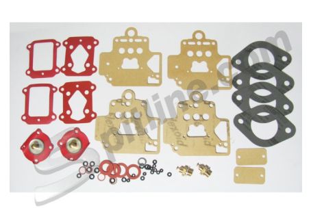 Kit guarnizioni per revisione coppia di carburatori Dellorto 40 DHLA Alfa Romeo Giulia Super, Giulia Nuova Super 1300, GT Bertone, 1750/2000 Berlina