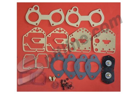 Kit guarnizioni per revisione coppia di carburatori Solex 40 ADDHE - 19-32 per Alfa Romeo Giulia Super 1300, Giulia Nuova Super 1300, Alfetta 2000 (’79), ecc.