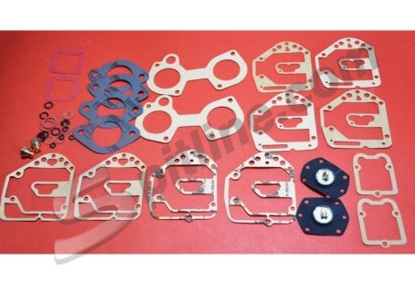 Kit guarnizioni per revisione coppia di carburatori Solex 40 ADDHE, H-R per Alfa Romeo 75 1,6-1,8-2,0, Alfa 90 1,8-2,0 – BMW Alpina 1,6 (’72)