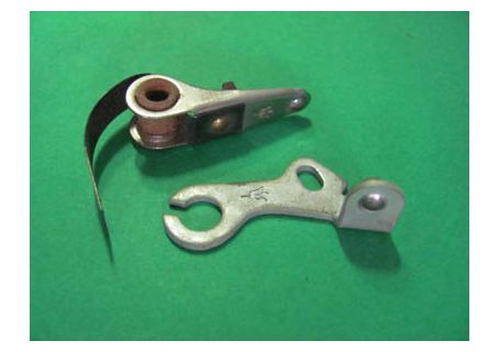 Puntine con squadretta per spinterogeno Fiat 500C (1955)-500C Belvedere (dal '54)-Fiat 600 Normale e Multipla 1^ serie (1955-58)