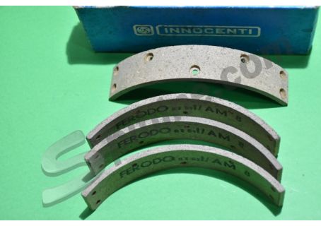Serie guarnizioni con rivetti 38722115 per ganasce freno posteriori Innocenti Mini Minor, Cooper (MK1, MK2)