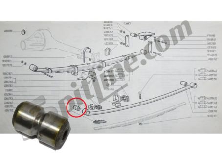 Boccola anteriore balestra posteriore Fiat 1300/1500