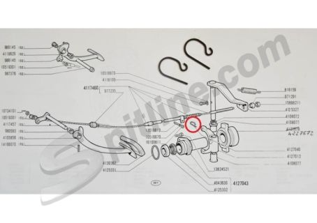 Coppia molle fermo cuscinetto reggispinta frizione Fiat 500, 126