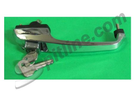 Maniglia porta anteriore destra con chiave Fiat 124 1^ serie