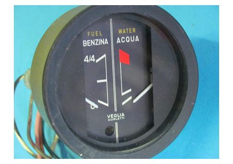 Strumento indicatore livello e termometro acqua Veglia Borletti Autobianchi A111