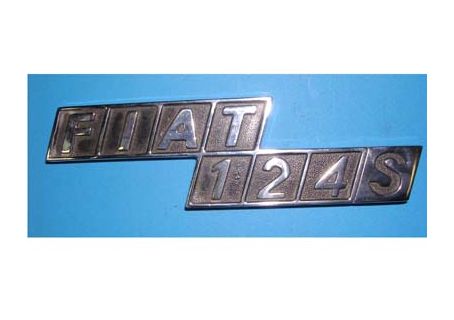 Scritta in metallo FIAT 124S